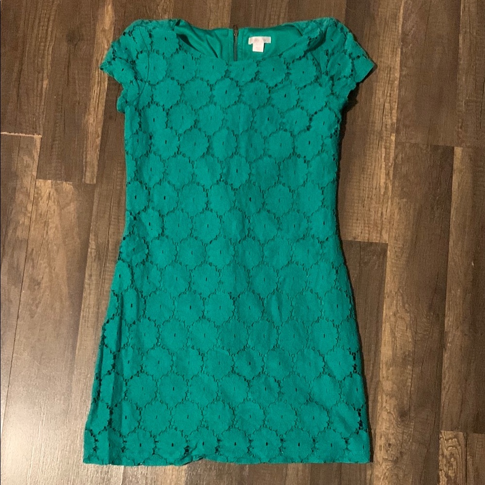 Elegant Green Lace Dress